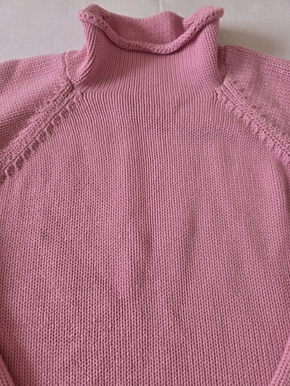 J Crew 1988 Oarsman Rollneck Sweater M Bubblegum Pink Preppy Heritage Old Money